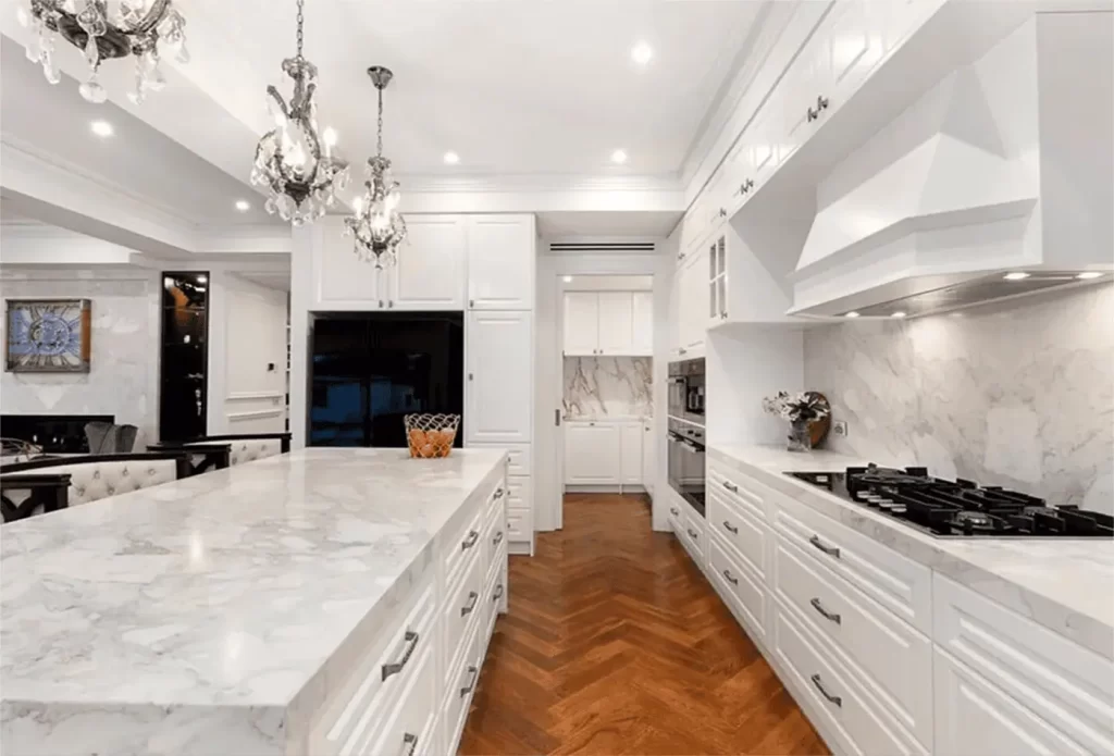 Calacatta marble countertop